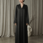 Signature Black Elegance Abaya (A1-LC0014)