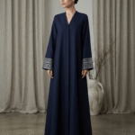 Midnight Regal Embroidered Abaya (A1-LC0011)