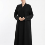 Timeless Noir Embroidered Abaya (A1-LC0020)
